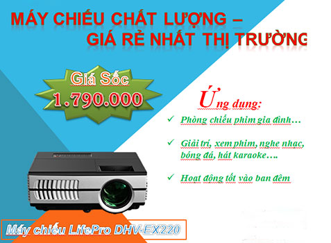 Máy chiếu giá rẻ LifePro DHV-EX220